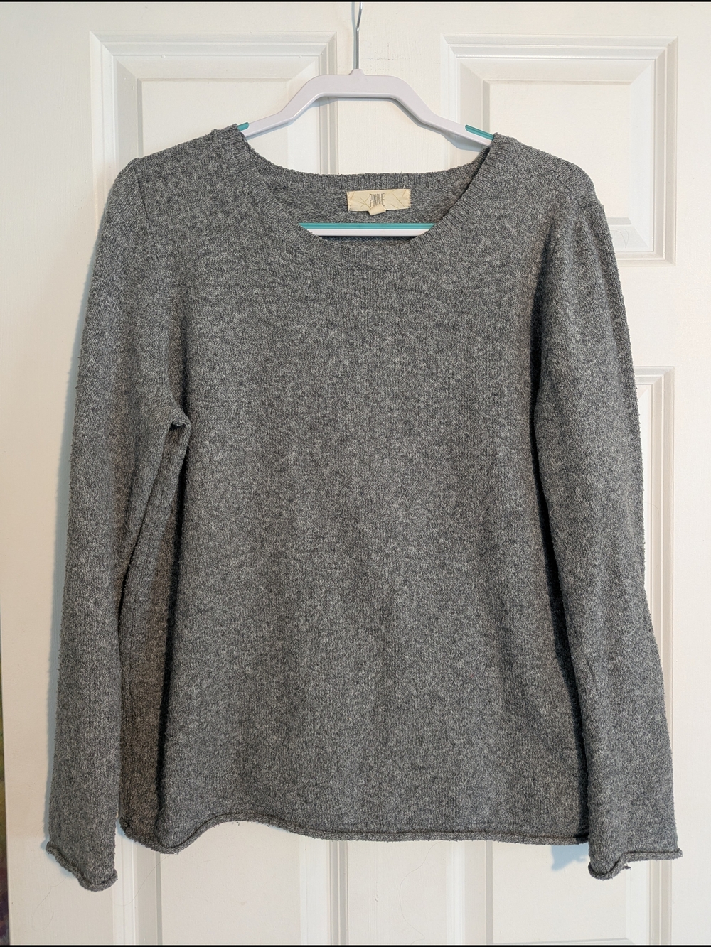 Large Gray Crewneck Sweater